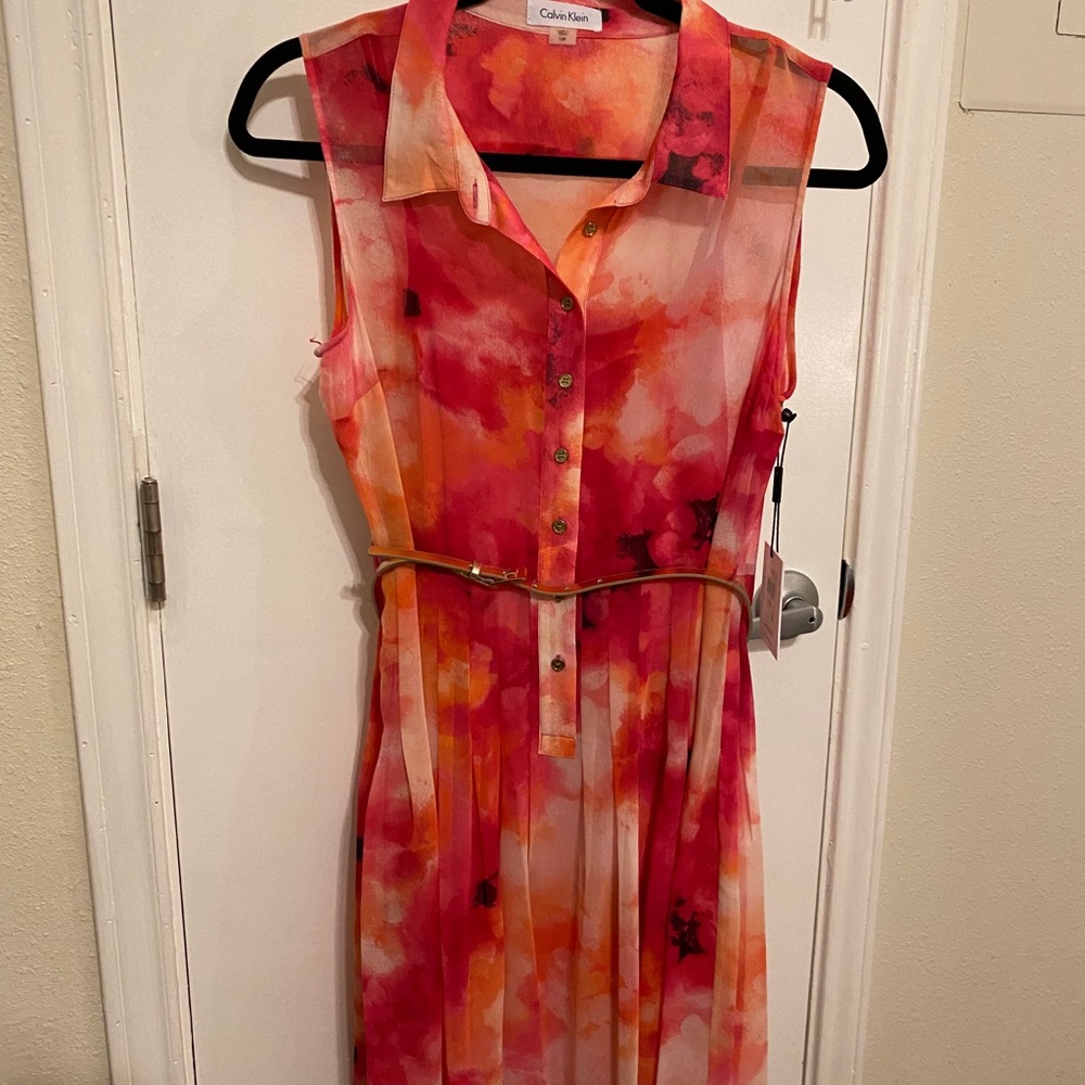 Calvin Klein double layer light weight dress.